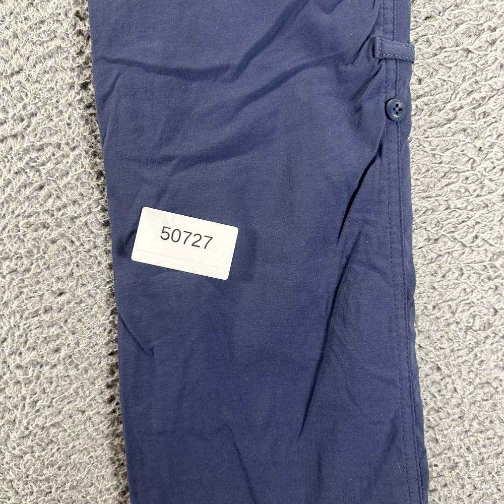 Columbia Pant Womens 8 Blue Nylon Windbreaker Bootcut Hiking Gorpcore Stretch - Picture 12 of 12